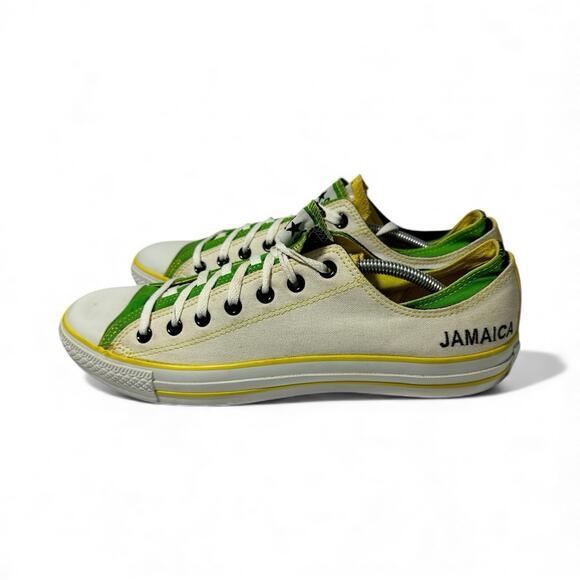 Converse Chuck Taylor All Star Jamaican Flag Low Top Canvas Sneakers Men's 12 - Picture 2 of 10